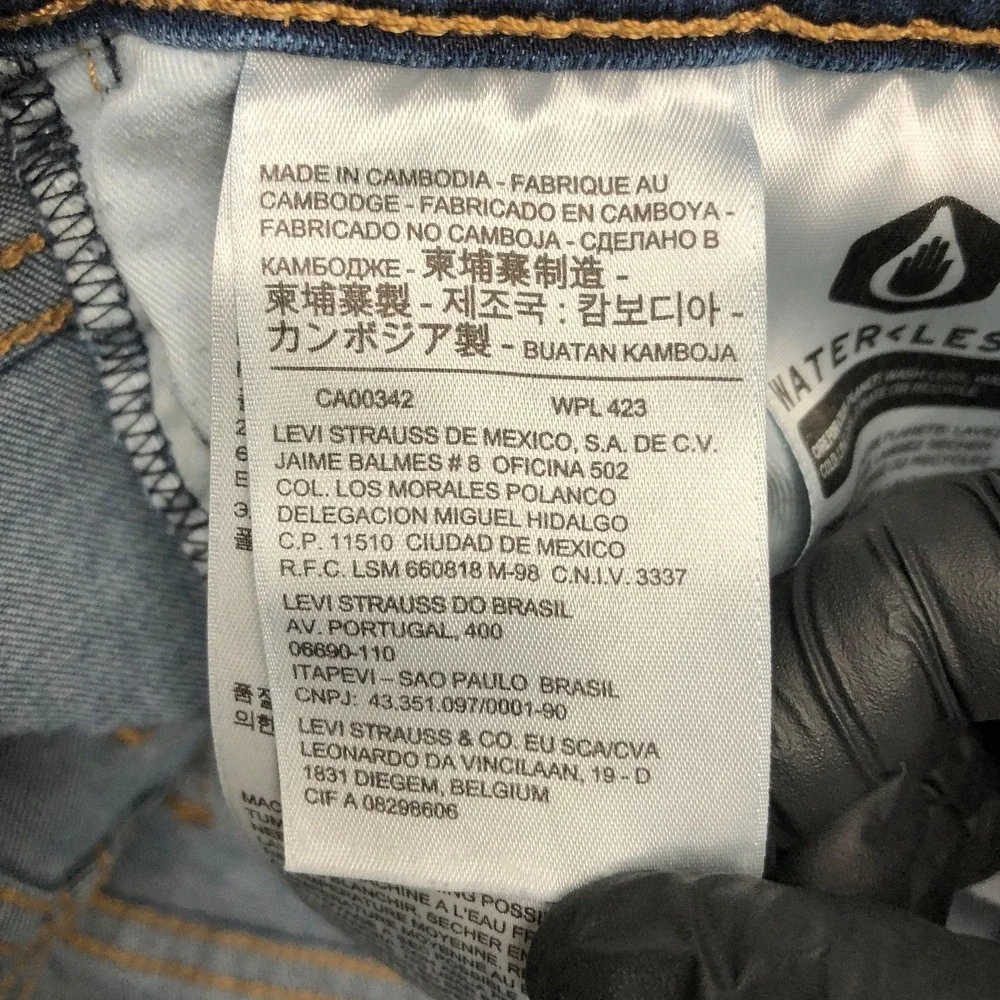 Levis 311 Shaping Skinny Jeans Womens 28 Blue Stretch Denim Premium Mid Rise Day - Picture 6 of 16